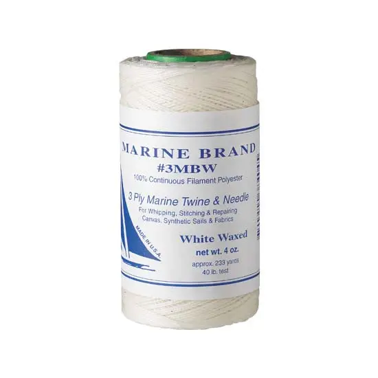 1/4-Pound Round Waxed Twine Spool – Heavy-Duty Fishing Thread