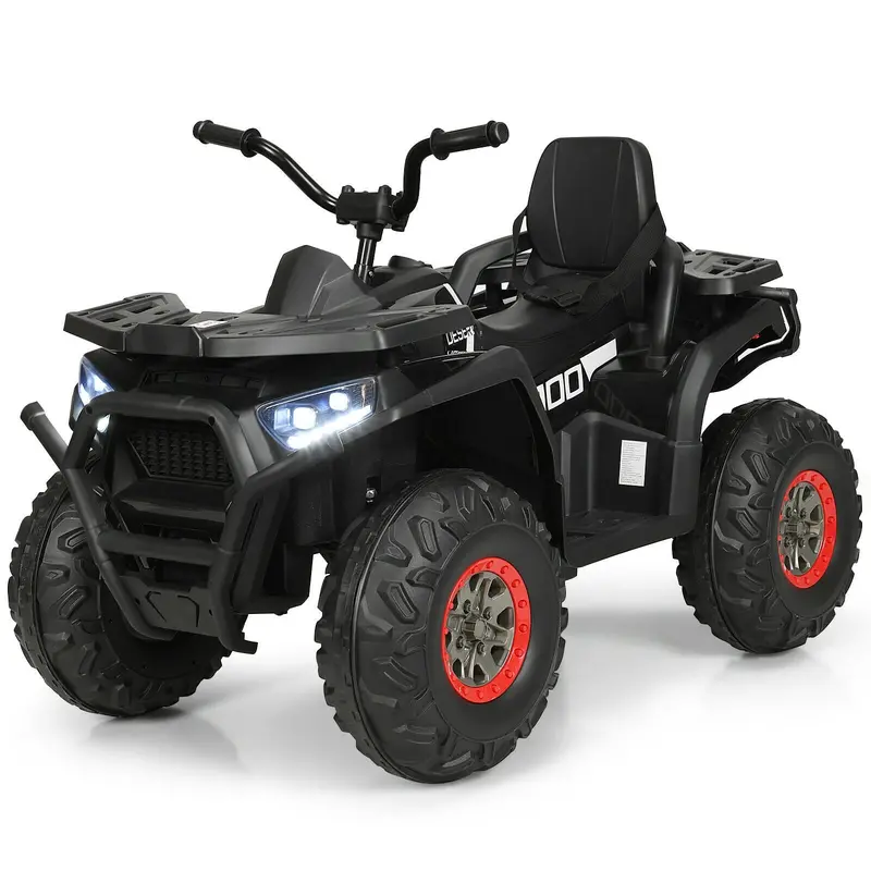 12V Electric Kids ATV Quad: 4-Wheel Ride-On with MP3 Audio and LED Lighting