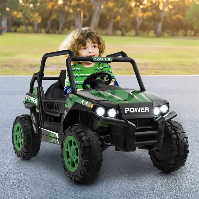 12V Kids’ Off-Road UTV: Battery-Powered Ride-On Buggy with Remote & USB Charging Port