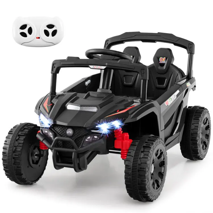 12V Kids UTV Ride-On Vehicle – Electric Off-Road Style Car with LED Lights, Horn & Melody Playback