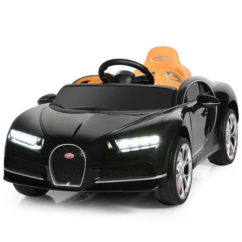 12V Licensed Bugatti Chiron Kids Ride-On with MP3 Player & Storage