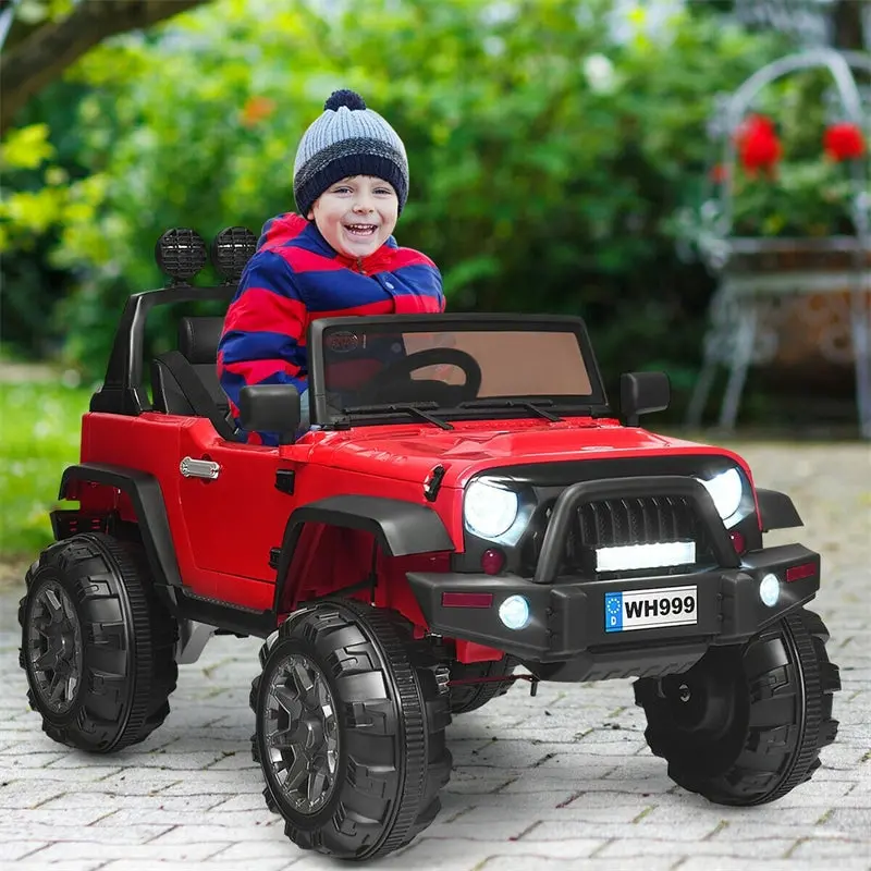 12V Ride-On Pickup Truck for Kids – Includes Parental Remote, LED Lighting, and Robust Construction