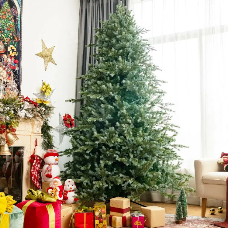 8-Foot Artificial Spruce Christmas Tree – Hinged Design with Mixed PE/PVC Tips