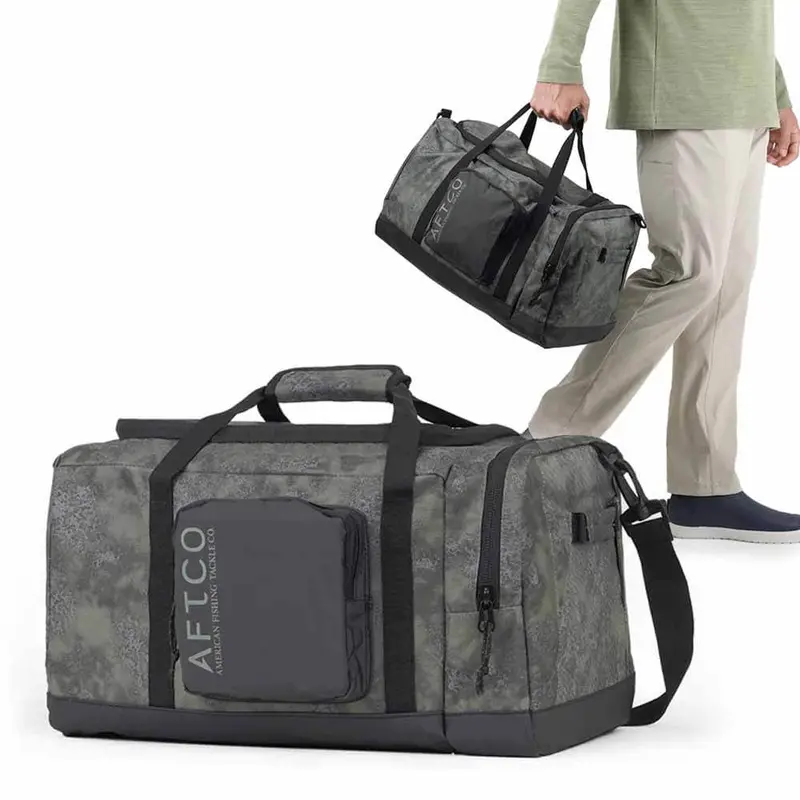 Aftco Boat Bag – Green Acid Camo Marine Duffel Bag