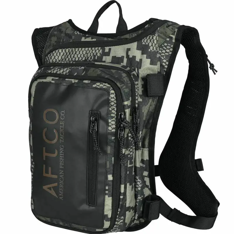 Aftco Urban Angler Backpack – Compact Fishing Pack with Integrated 1.5L Hydration System