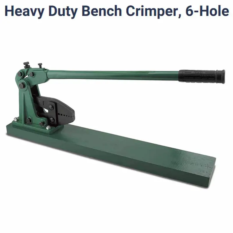AFW Heavy-Duty Bench-Mount Crimper for Swivels, Leaders, and Rigging