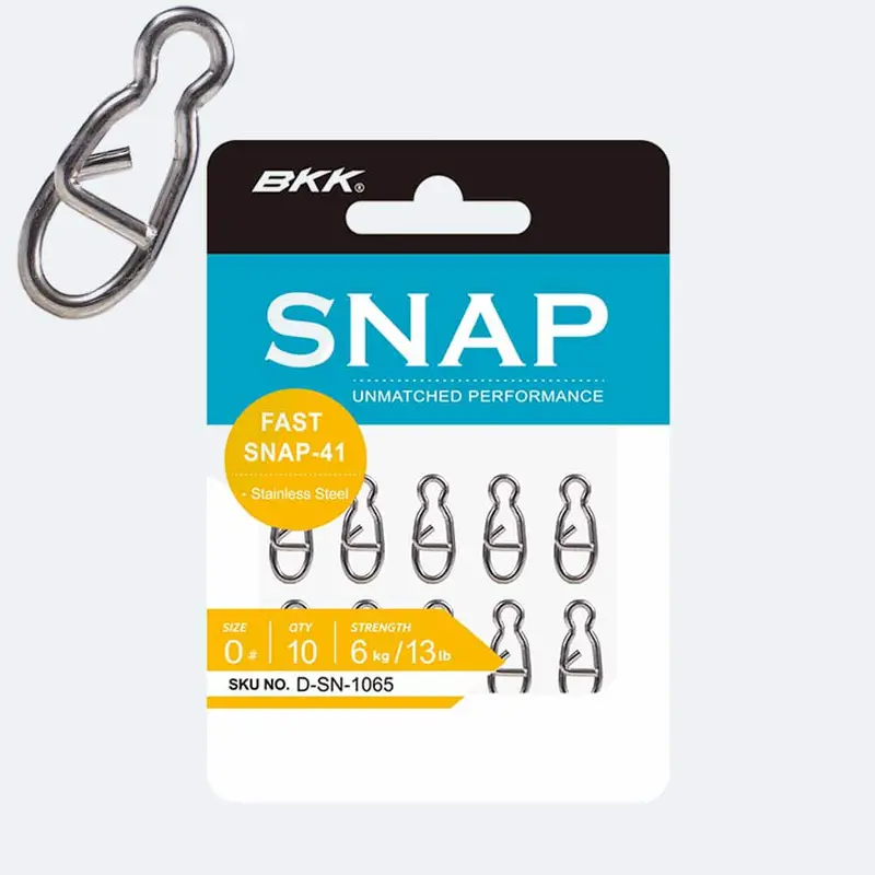 BKK Fast Snap-41 – Quick-Release Snap Swivel for Live Bait and Jig Rigs