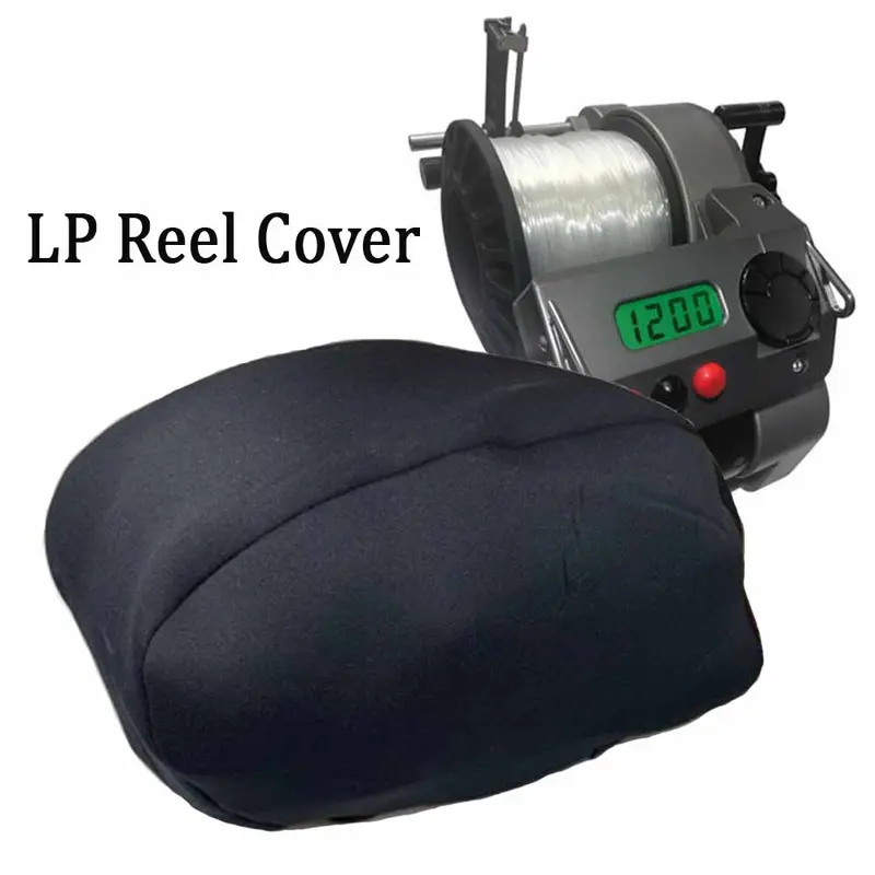 Black Neoprene Reel Cover – Custom Fit for LP Electric Fishing Reels