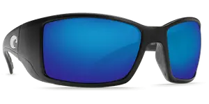 Blackfin Black Frame Costa Del Mar Polarized Sunglasses