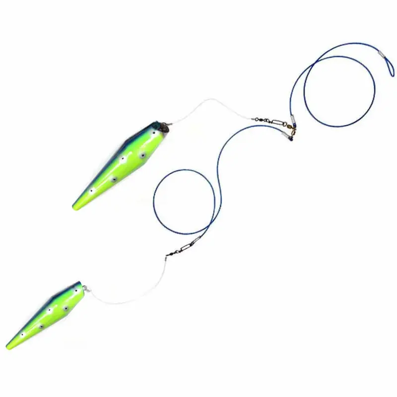 Boone Lulu Dolphin 13.5-Inch 2-Pin Rigged Pin Teaser – Subtle Wake Appeal