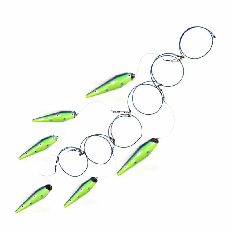 Boone Lulu Dolphin 13.5-Inch 6-Pin Rigged Pin Teaser – Smooth Tracking