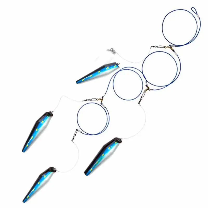 Boone Lulu Mackerel 13.5-Inch 4-Pin Rigged Pin Teaser – Light-Tackle Friendly