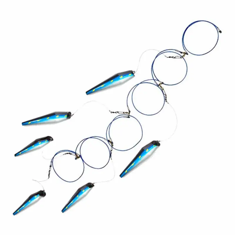 Boone Lulu Mackerel 13.5-Inch 6-Pin Rigged Pin Teaser – Balanced Pull