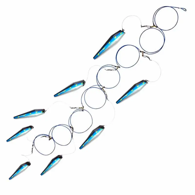 Boone Lulu Mackerel 13.5-Inch 8-Pin Rigged Pin Teaser – Multi-Species Use