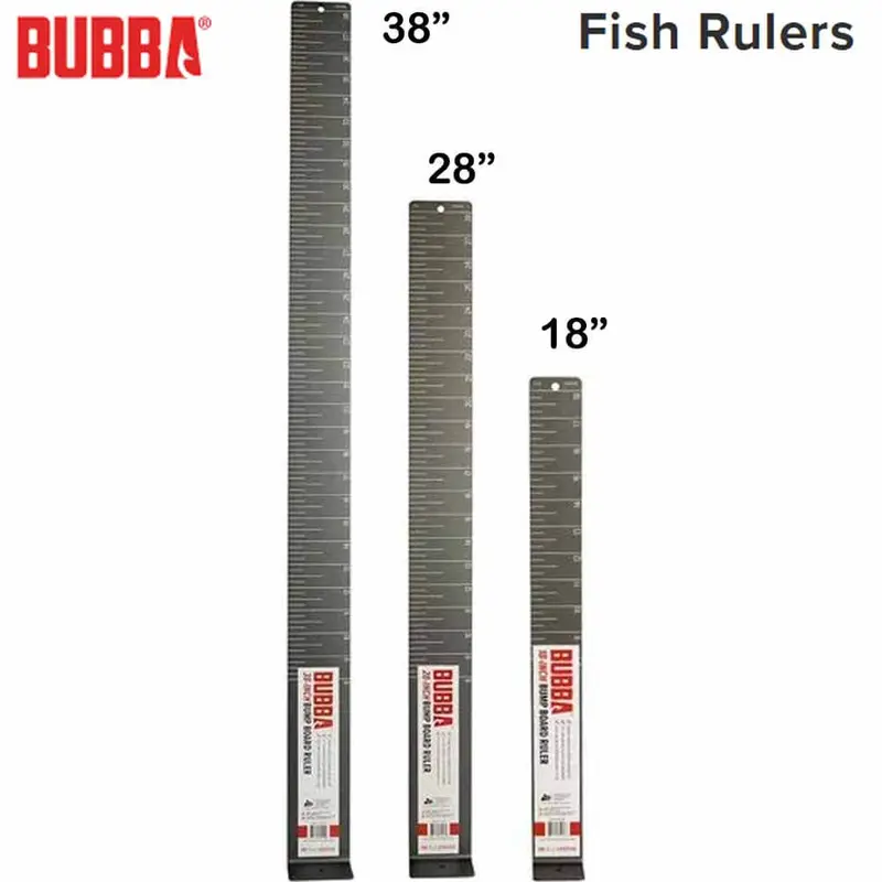 Bubba 38-Inch Flexible Fish Measuring Ruler – Durable Tape Measure for Anglers