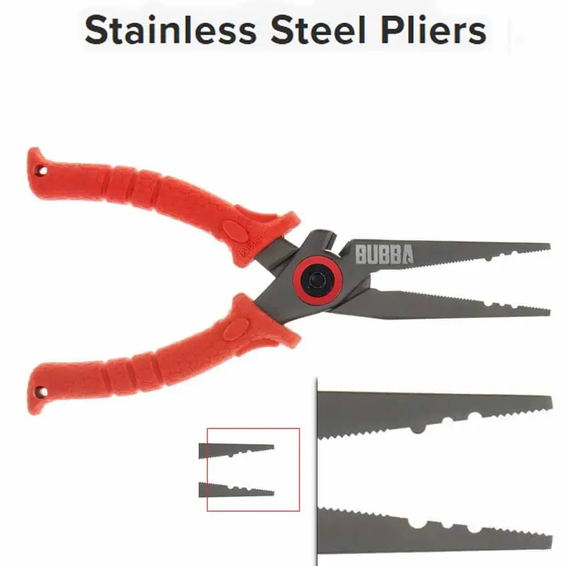 Bubba 8.5-Inch Heavy-Duty Stainless Steel Pliers