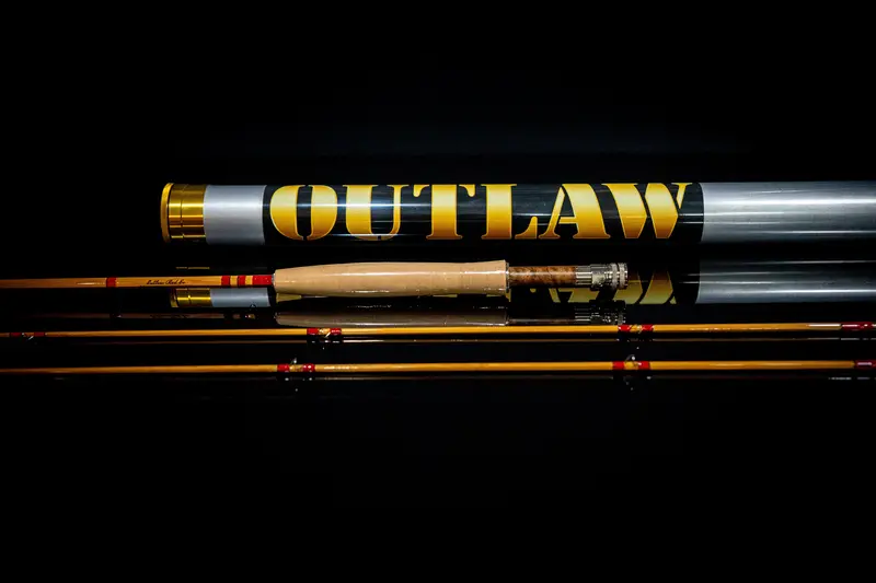 Classic Bamboo 5WT 7.5-Foot Fly Rod – Brown Burl & Silver Hardware (#0018)
