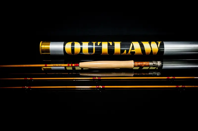 Classic Bamboo 5WT 7.5-Foot Fly Rod – Brown Burl & Silver Hardware (#0019)