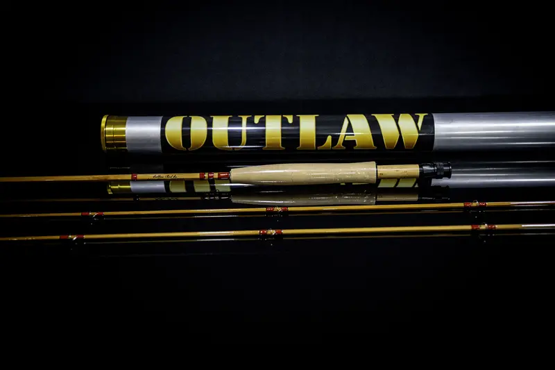 Classic Bamboo 5WT 7.5-Foot Fly Rod – Tan Burl & Black Hardware (#0016)