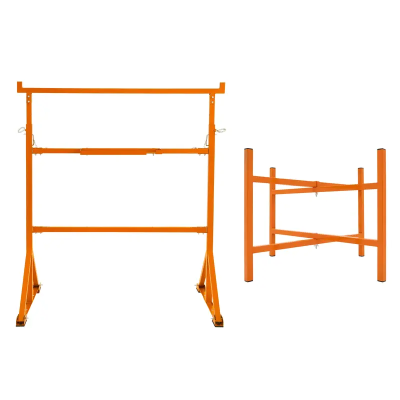 Compact Trestle Setup – 2 Stands + 3x 500mm Mortar Board Supports