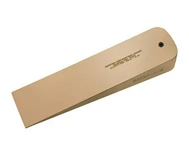 CS Unitec Non-Sparking Aluminum Bronze Flange Wedge – 3/4″ x 1-1/2″ x 6″, with Lanyard Hole
