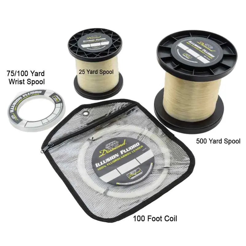 Diamond Illusion Clear Fluorocarbon Leader Material