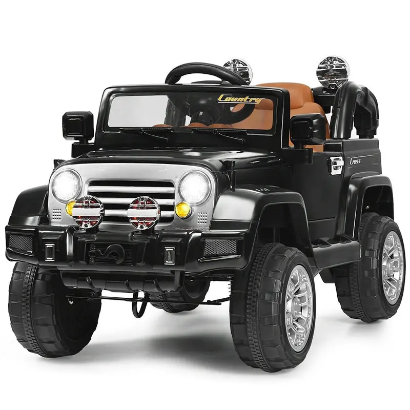 Dual-Motor 12V Ride-On Truck for Kids – LED Lights, MP3 Player & Remote Control