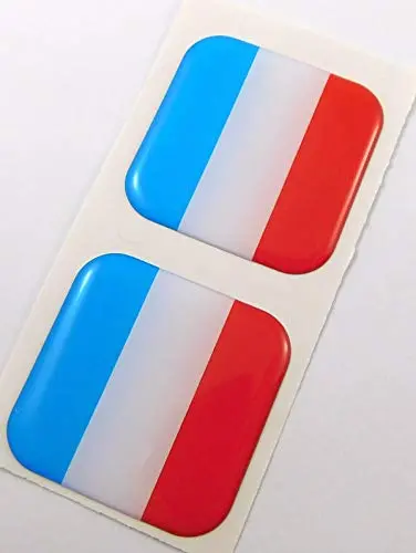 Dutch Flag (Netherlands) Square Domed Gel Decal – 1.5-Inch Scratch-Resistant Vehicle Sticker