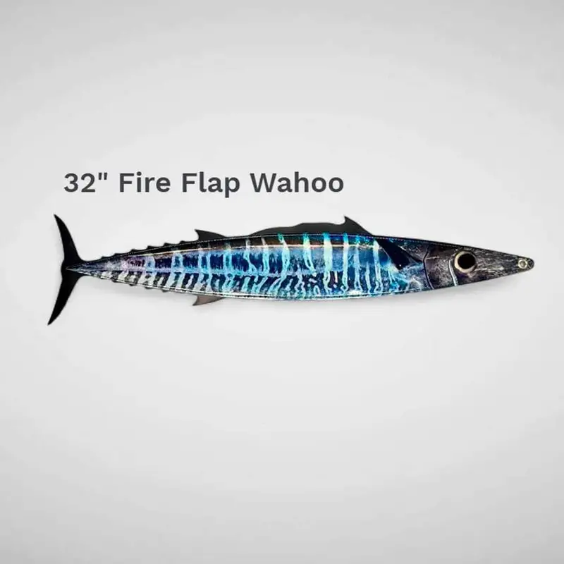 Fire Tailz 32-Inch Wahoo-Specific Fire Flap Teaser