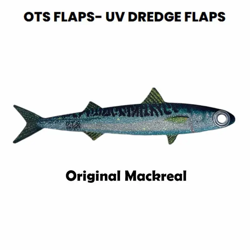 Fish Razr OTS Natural Mackerel Flaps – 6-Pack Realistic Bait Flappers