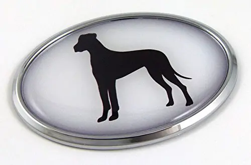Great Dane 3D Chrome Pet Emblem Sticker for Cars, Bikes, Trucks & Auto Accessories