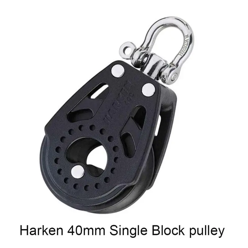 Harken 40mm Swivel Single Block Pulley – Compact Marine Grade