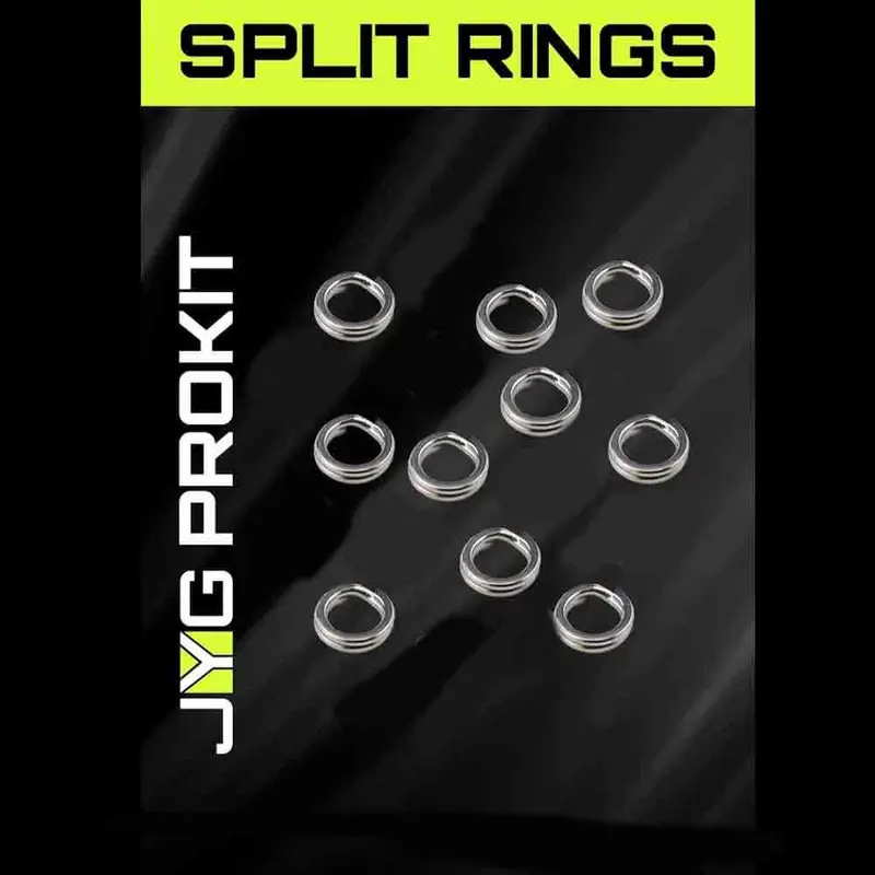 JYG 5mm Split Stainless Steel Rings (10-Pack)