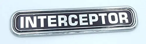 Law Enforcement Interceptor Chrome 3D Auto Emblem – 5.3″ Waterproof Sticker