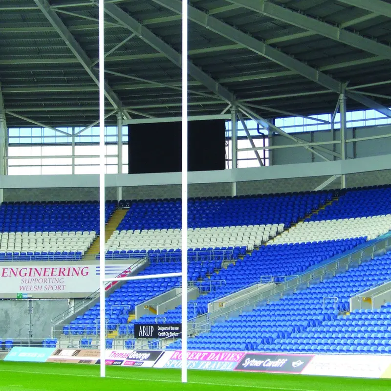 Lightweight Aluminium Rugby Goal Posts – Regulation Height & Stability