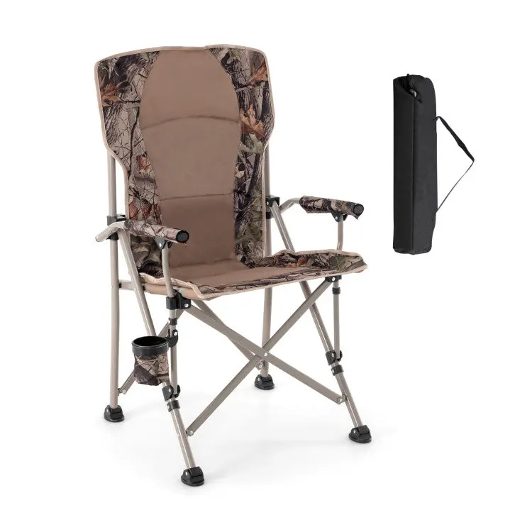 Lightweight Portable Camping Chair — Cup Holder, Durable Frame & Included Carry Bag for Outdoor Adventures