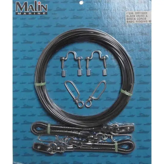 Malin Black Mono Outrigger Kit – Complete Flat-Line Setup