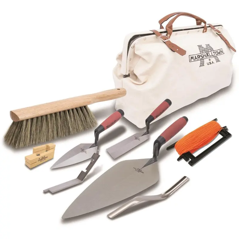 Marshalltown London Trowel Apprentice Kit – Includes Canvas Masonry Tool Bag