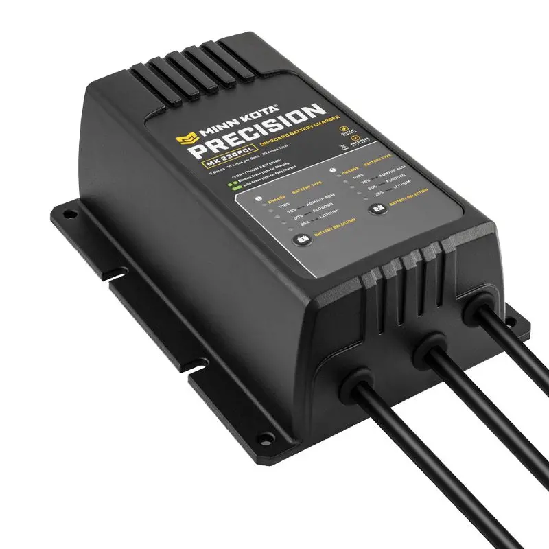 Minn Kota MK-230 PCL On-Board Charger — 2-Bank, 15A Lithium-Ion Optimized Precision Charging System