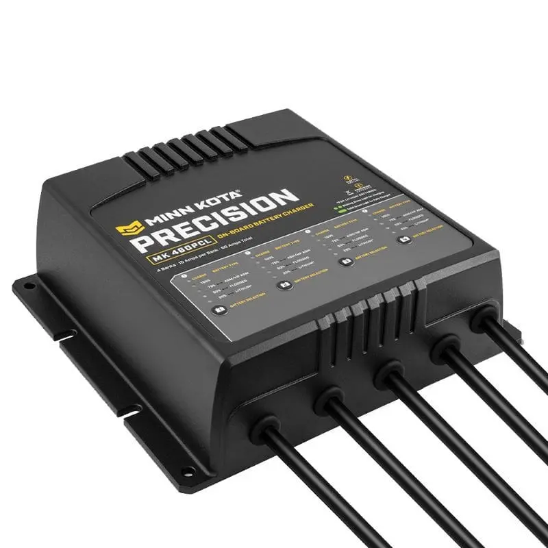 Minn Kota MK-460 Onboard 4-Bank Lithium-Optimized Charger (15A per Bank)