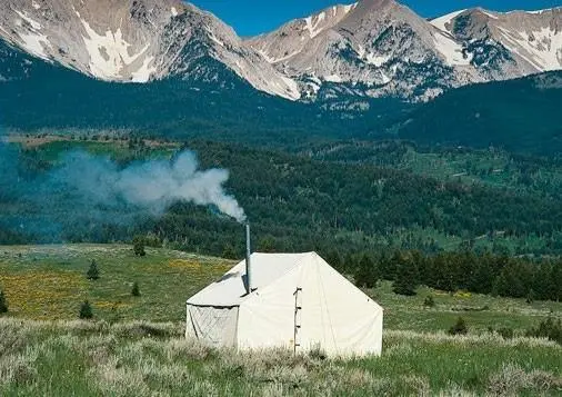 Montana Canvas Outfitter Wall Tent – Heavy-Duty Canvas Shelter for Outdoor Camps