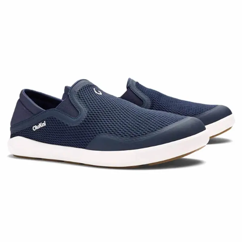 Olukai Trench Blue Moku Pae Slip-On – Men’s Casual Water-Friendly Shoe