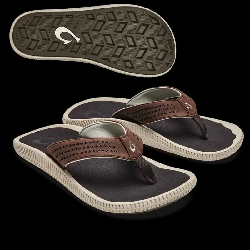 Olukai Ulele Sandal – Dark Wood