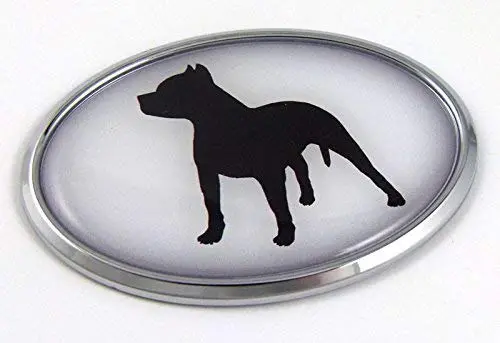 Pit Bull 3D Chrome Breed Emblem – Strong & Loyal Dog Decal for Cars