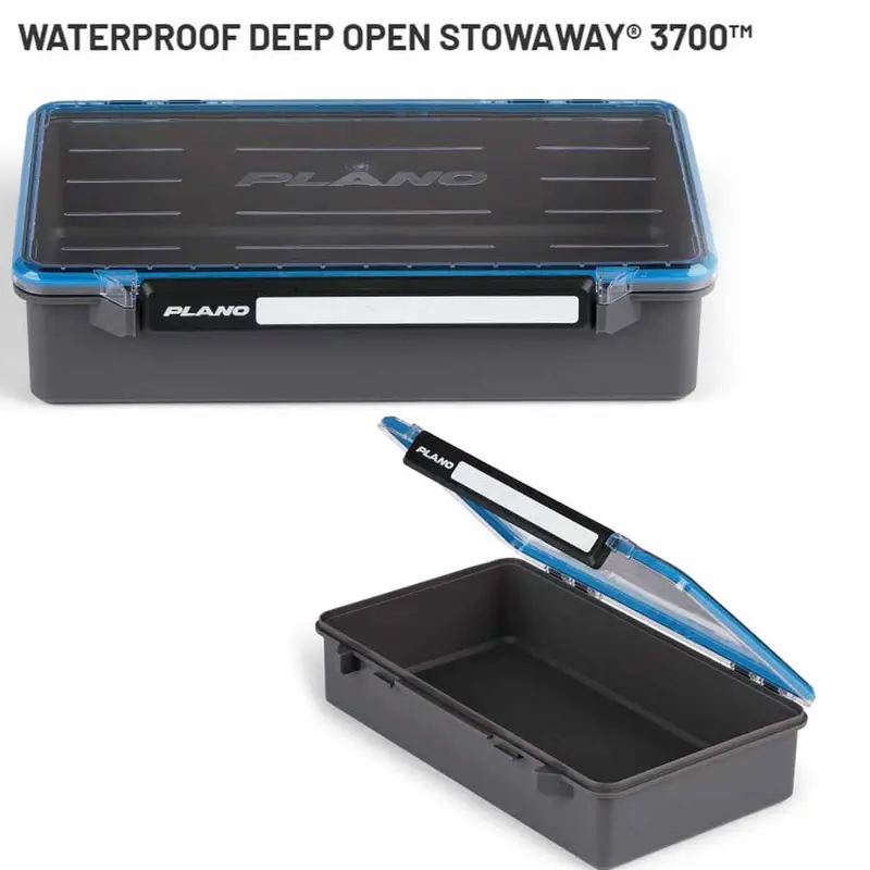 Plano Waterproof Stowaway 3700 Deep Utility Box – Sealed, Weather-Resistant Tackle Storage