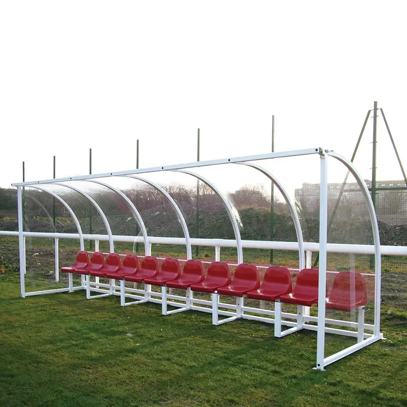 Premium Curved Socketed Team Shelter – Aluminium Construction