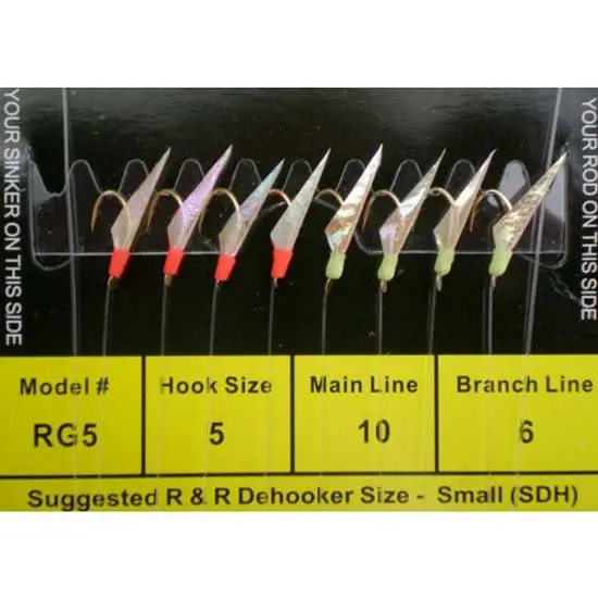 R&R Tackle Red & Green Saltwater Bait Rig Set
