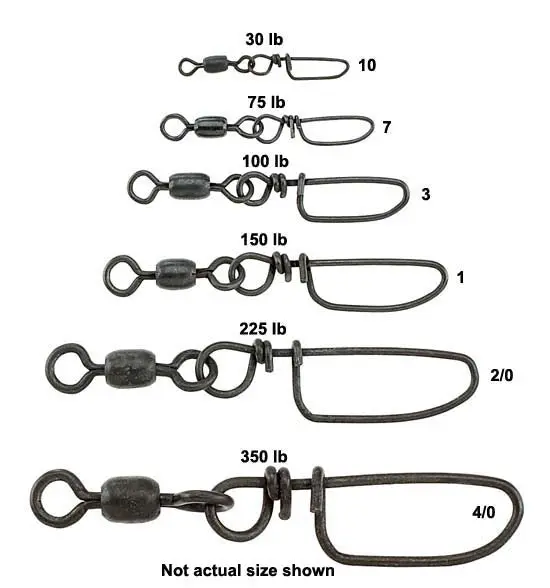 Sampo Coastlock Snap Swivels – Heavy-Duty Saltwater Fishing Connectors