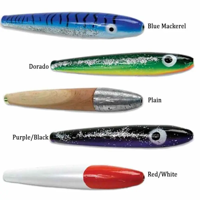 Sea Striker Unrigged Cedar Plug – 6-Inch Hand-Carved Saltwater Minnow Bait