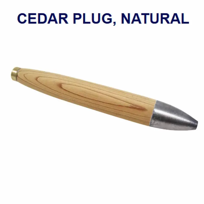 Seaworx 6-Inch Unrigged Cedar Plug – Raw Cedar